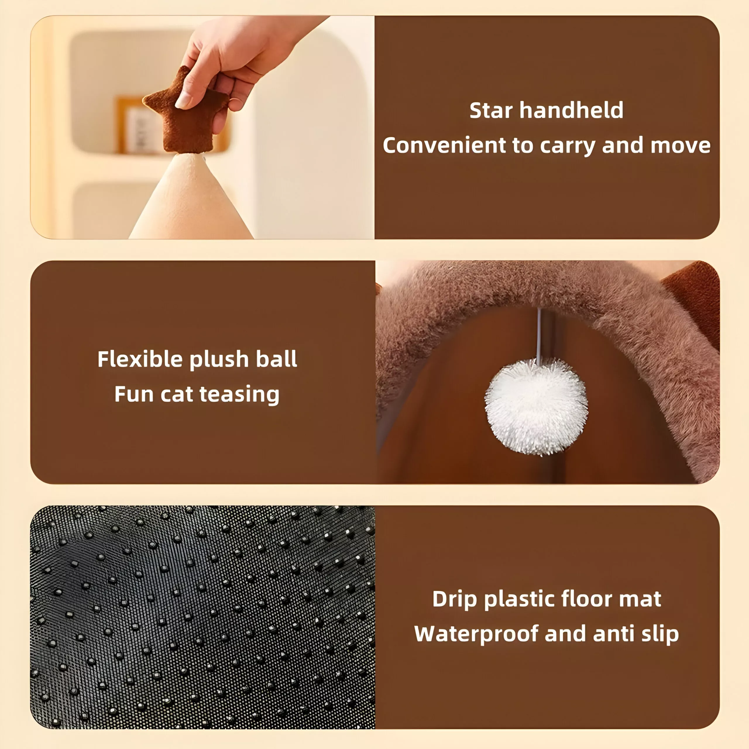 Cozy Cartoon Cat Bed - Washable Deep Sleep Tent for Small and Medium Pets - Image 7