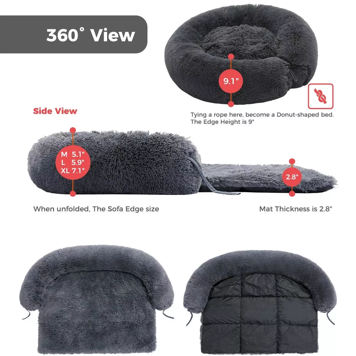 Large Dog Sofa Bed - Image 5