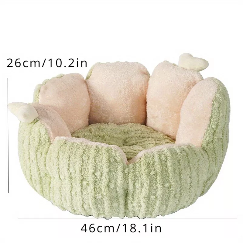 Fluffy Cat & Puppy Bed - Plush Winter Pet House & Cushion - Image 6