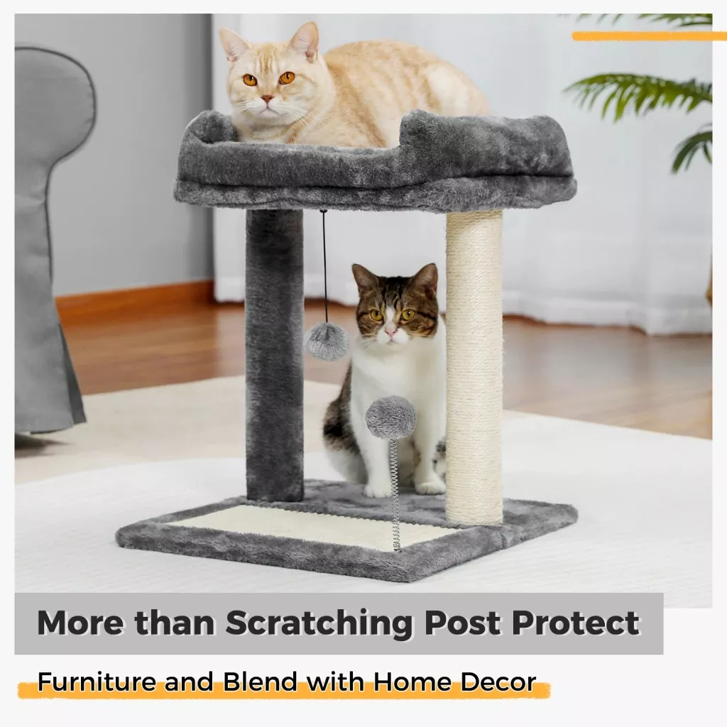 Small Cat Tree with Scratching Post - Image 3