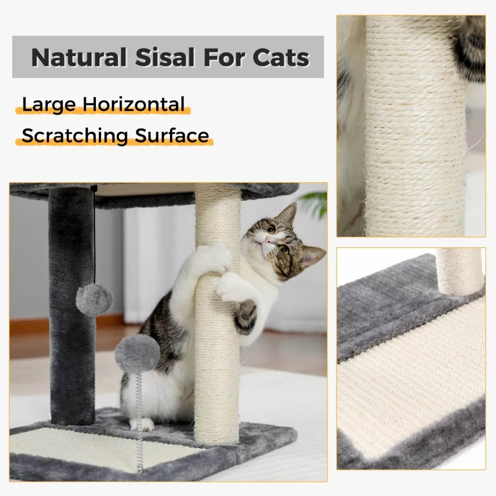 Small Cat Tree with Scratching Post - Image 6