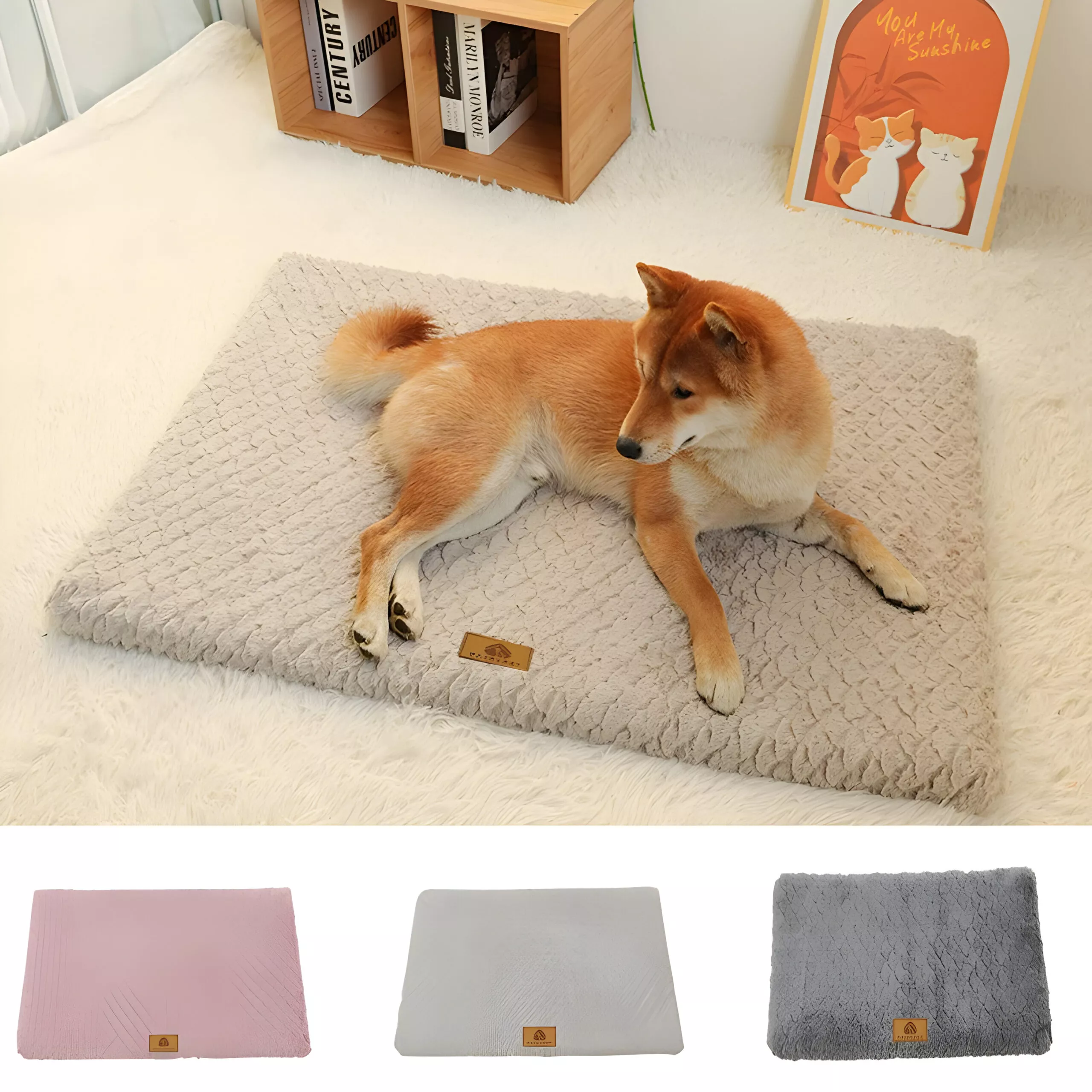 Cozy Corduroy Dog Bed - Soft & Breathable Cushion - Image 6