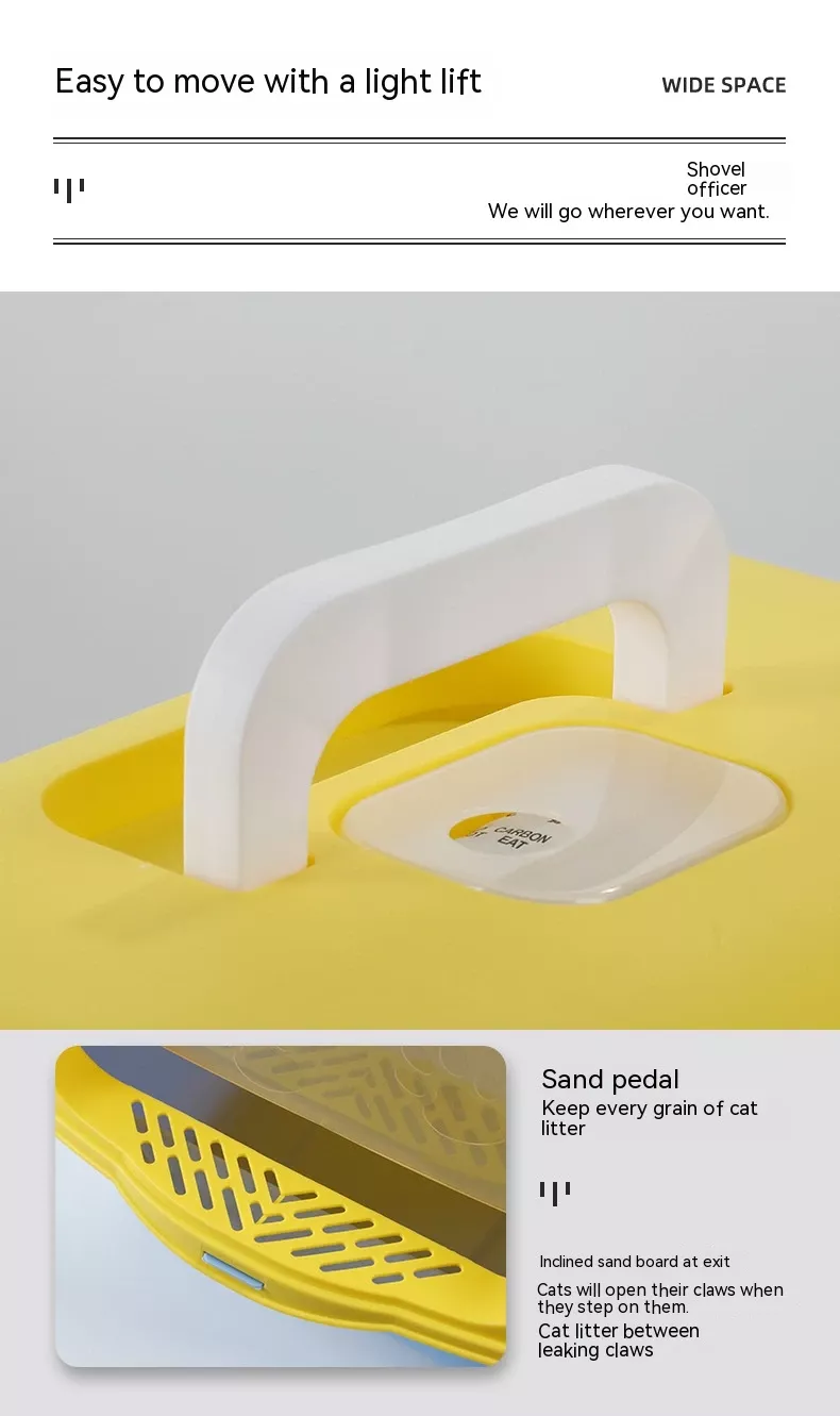 Fully Enclosed Splash-Proof Cat Litter Box - Image 7