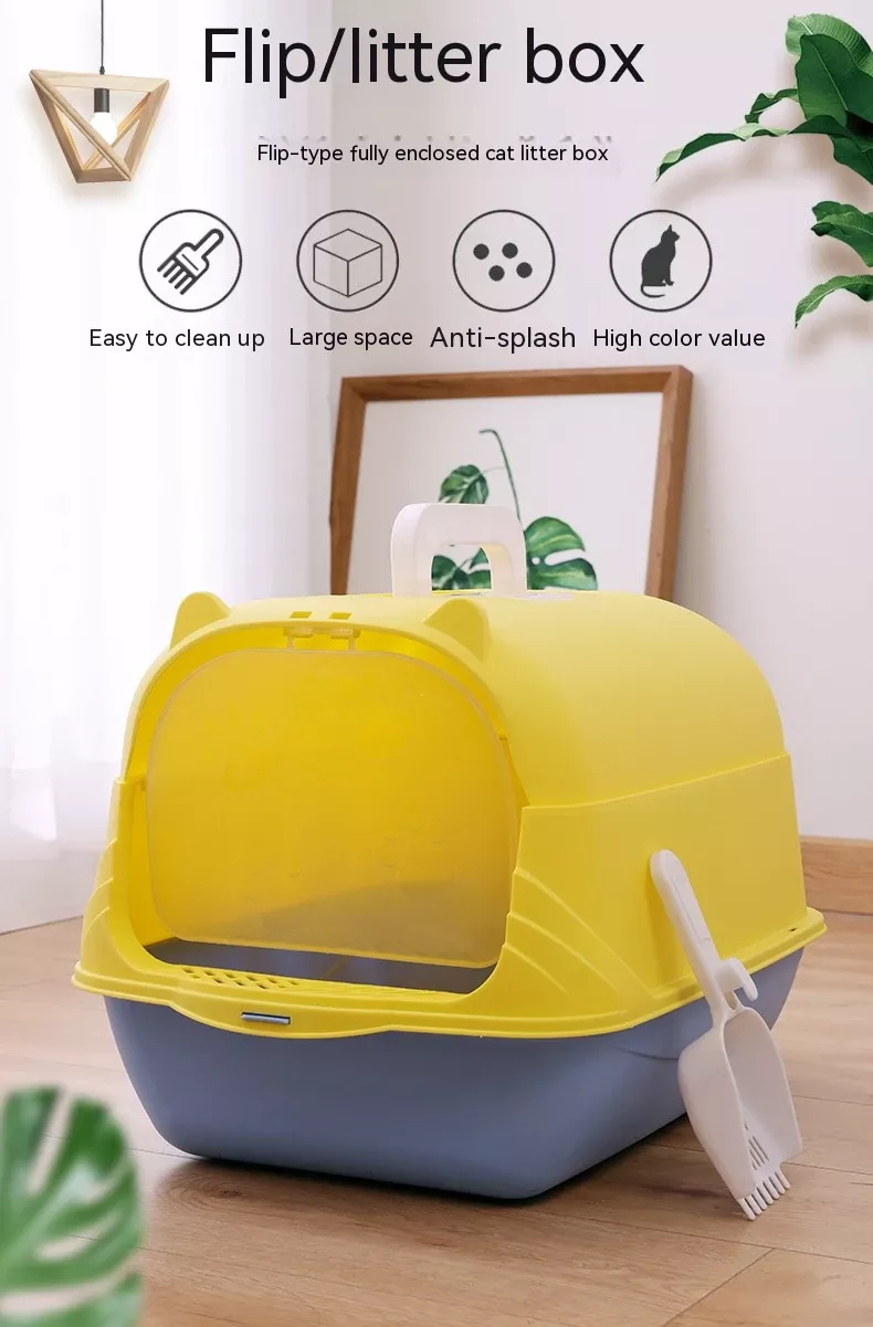 Fully Enclosed Splash-Proof Cat Litter Box - Image 2