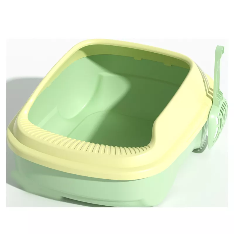 Plastic Semi-Enclosed Cat Litter Box - Image 6
