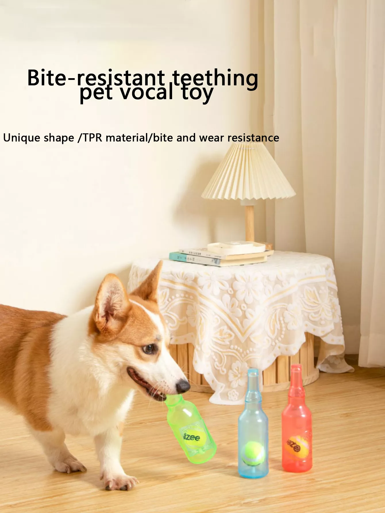 Floating Rubber Tennis Bottle Dog Toy – Stress Reliever & Bite Resistant - Image 5