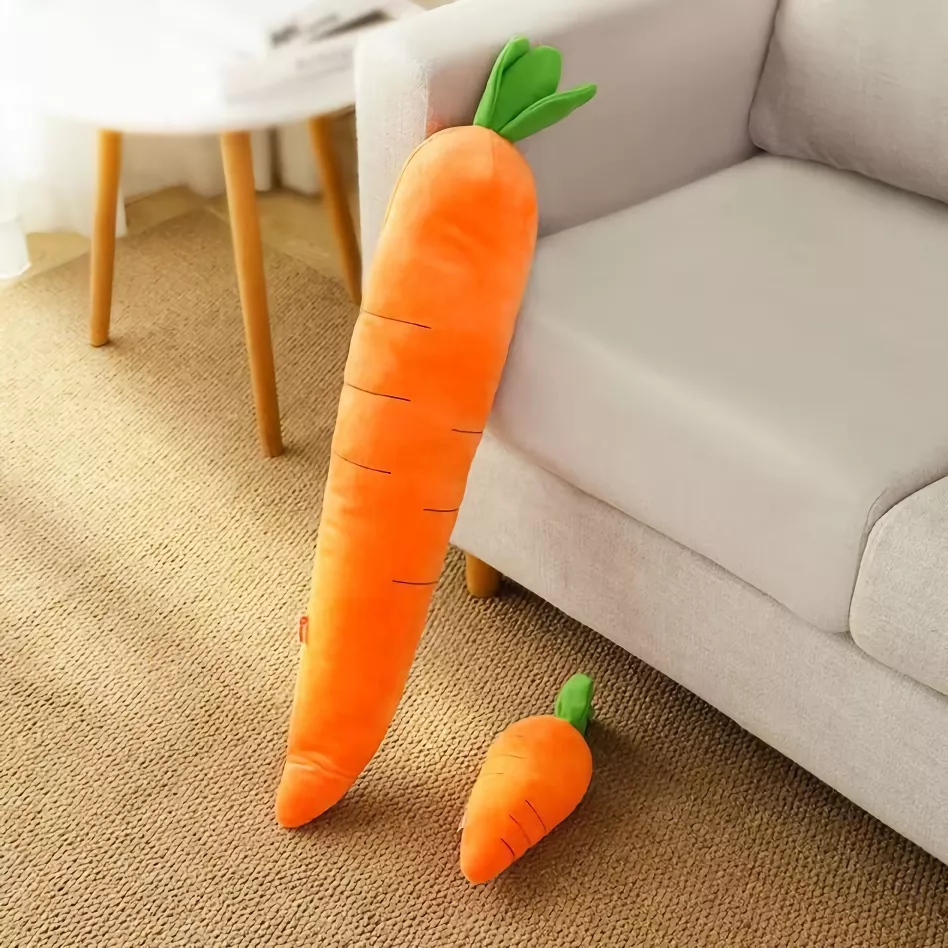 Carrot Plush Dog Toy - Image 4