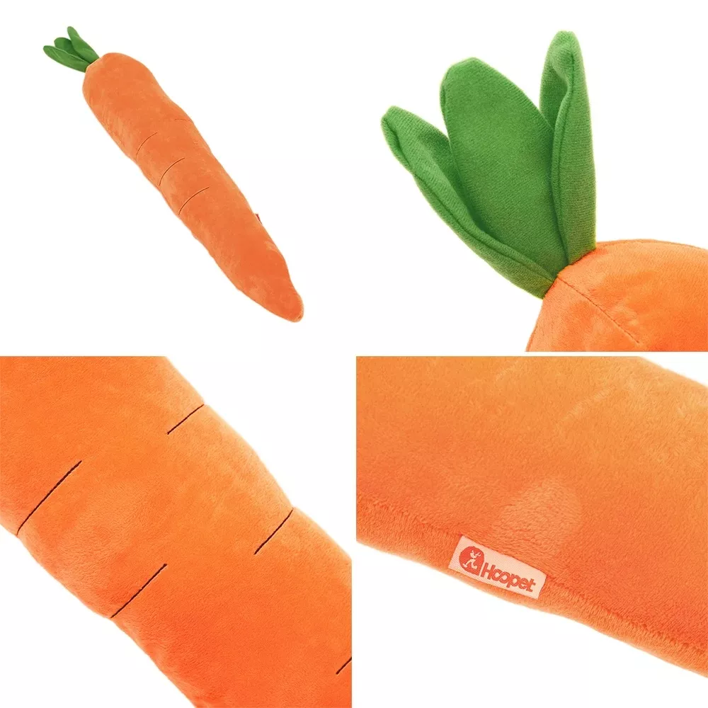 Carrot Plush Dog Toy - Image 5