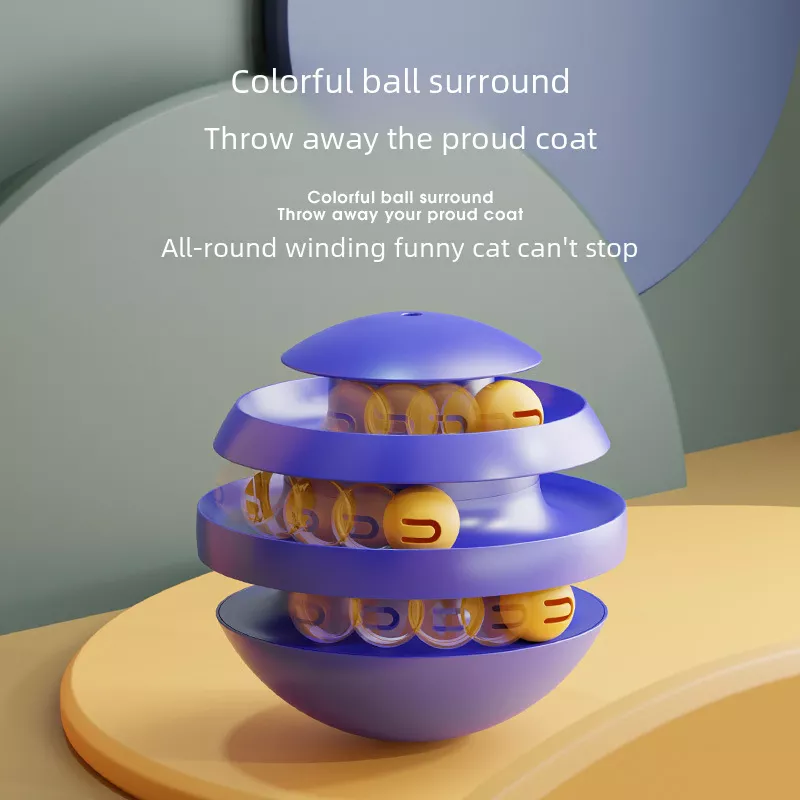 3-Layer Interactive Cat Toy Turntable - Image 3