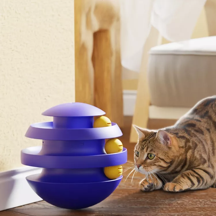 3-Layer Interactive Cat Toy Turntable - Image 2