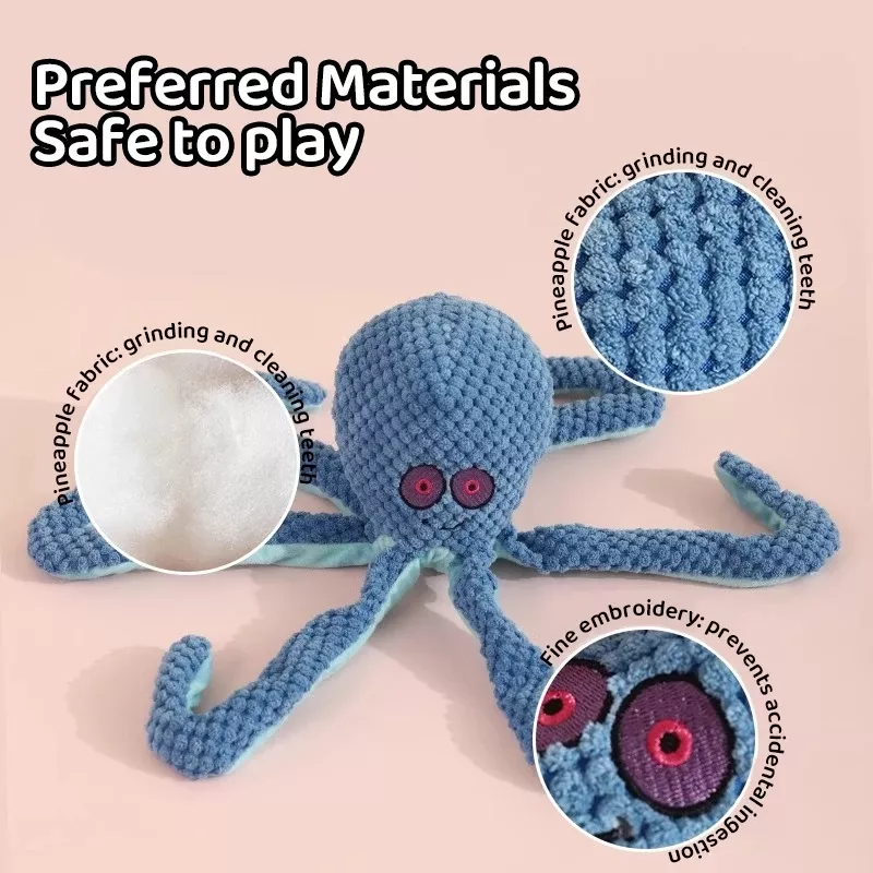 Teething Bite-Resistant Octopus Dog Toy - Image 5