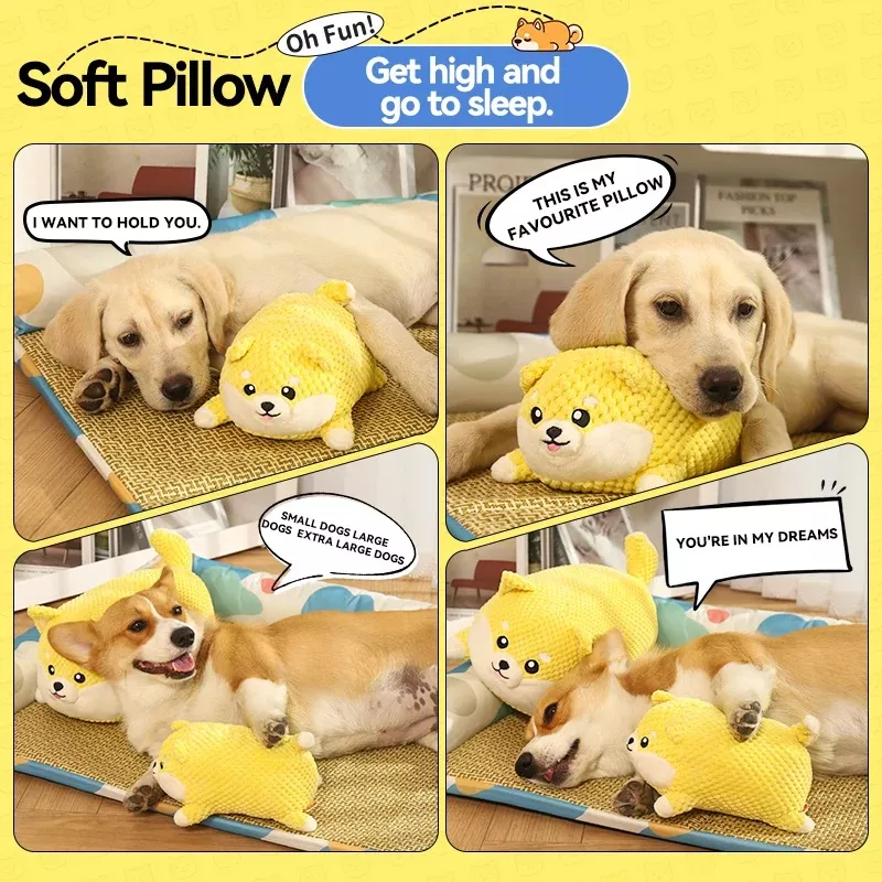 Interactive Squeaky Dog & Cat Chew Toy - Image 5