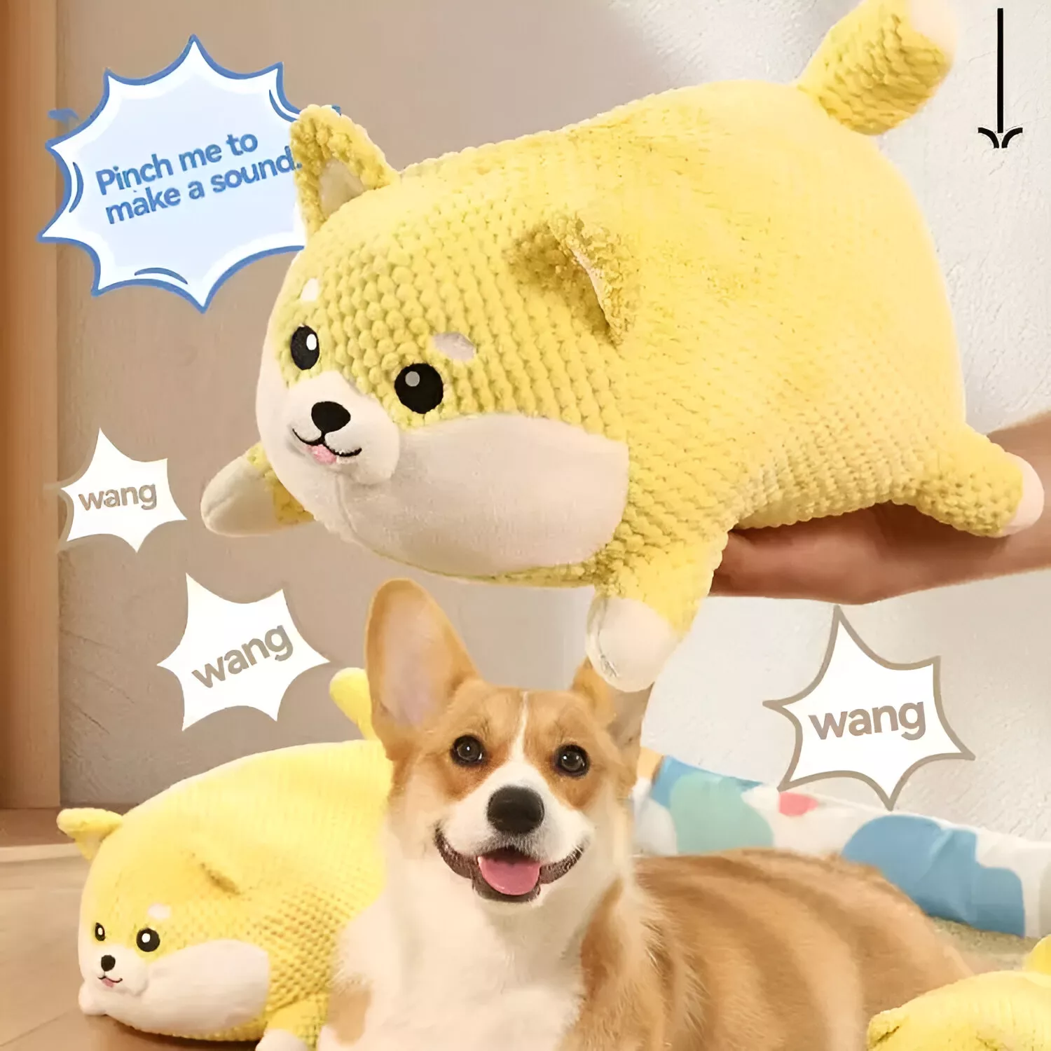 Interactive Squeaky Dog & Cat Chew Toy - Image 4