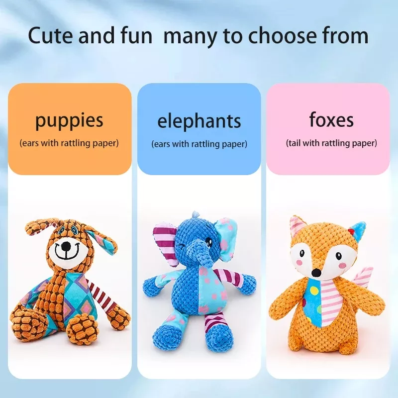 Cute Plush Dog Chew Toy - Image 6