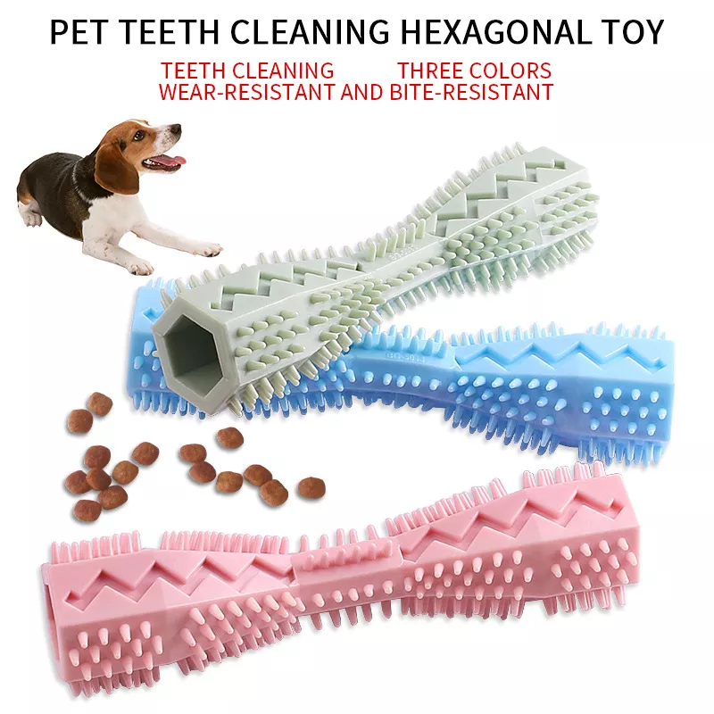 Durable Soft Rubber Dog Chew Toothbrush Stick – Tooth Cleaning & Gum Massage Toy - Image 2