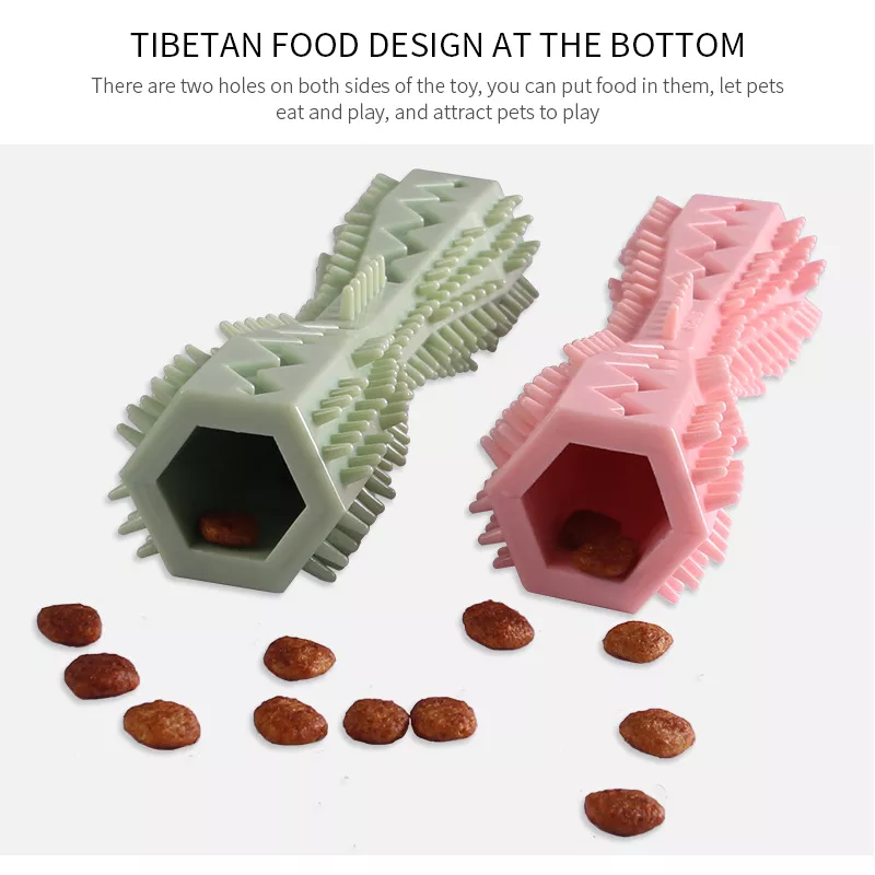 Durable Soft Rubber Dog Chew Toothbrush Stick – Tooth Cleaning & Gum Massage Toy - Image 3