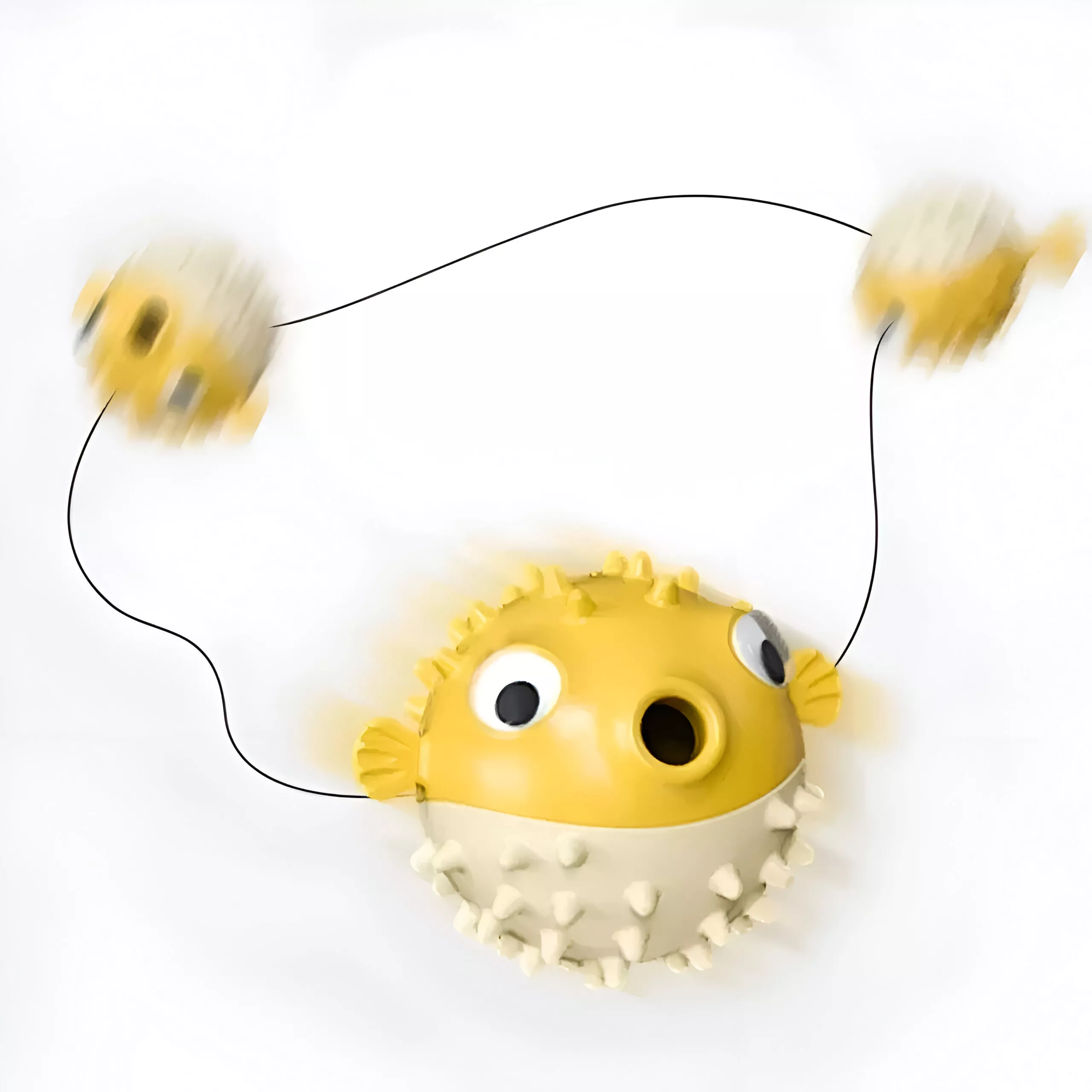 Fish-Shaped Dog Chew Toy with Food Leakage – Bite-Resistant TPR Dog Teeth Cleaning Ball - Image 4