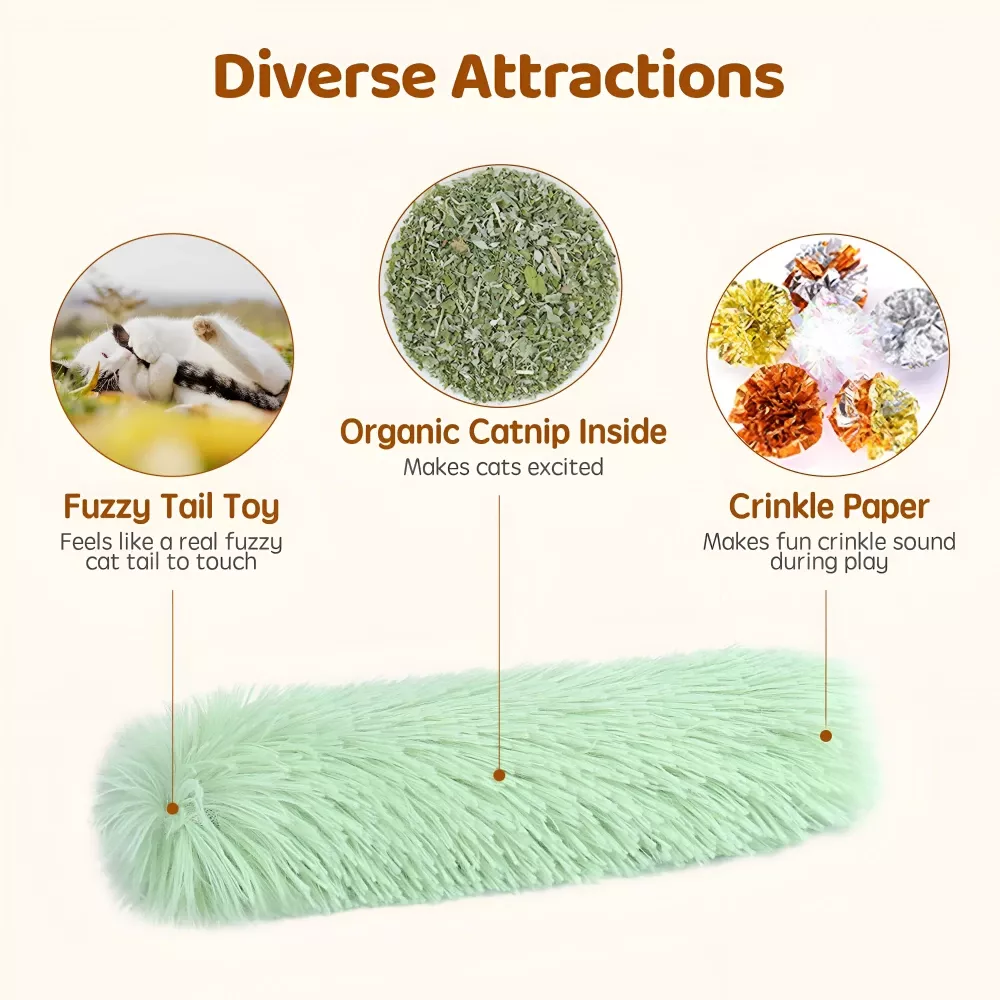 Interactive Catnip Plush Pillow Toy - Image 6
