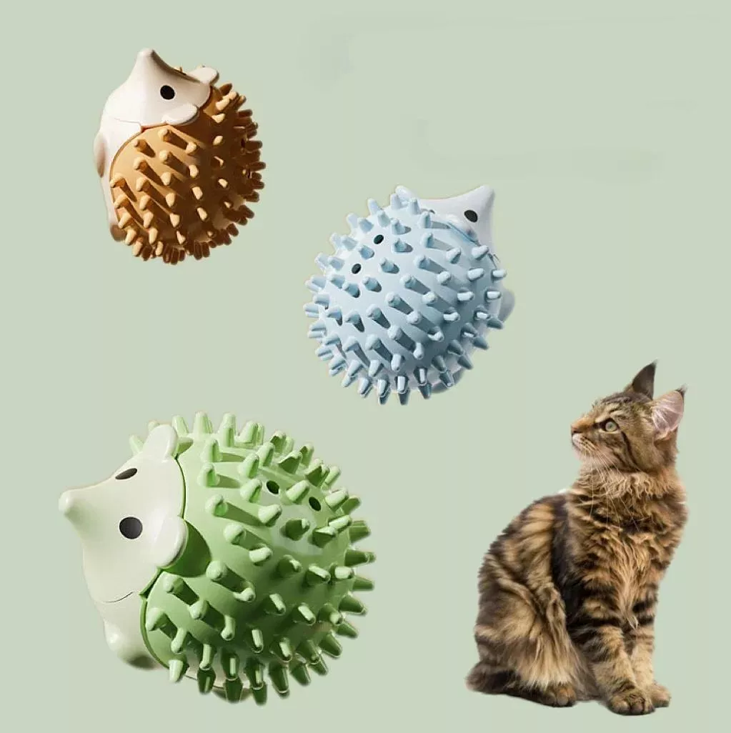 Interactive Catnip Hedgehog Ball