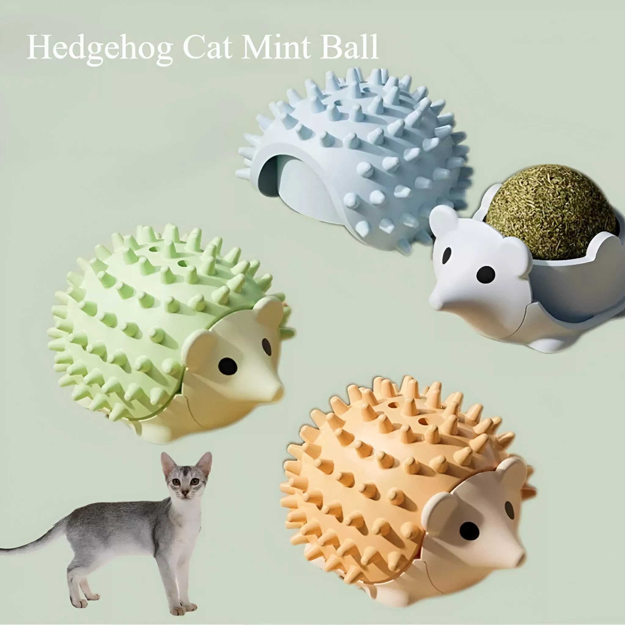 Interactive Catnip Hedgehog Ball - Image 2