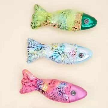 Interactive Colorful Fish Cat Toy with Bell - Bite Resistant Fun for Cats