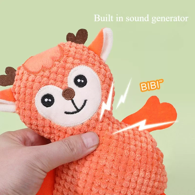 Cute Simulation Animal Plush Dog Toy - Soft Noise-Making Teeth Cleaning Toy - Image 4