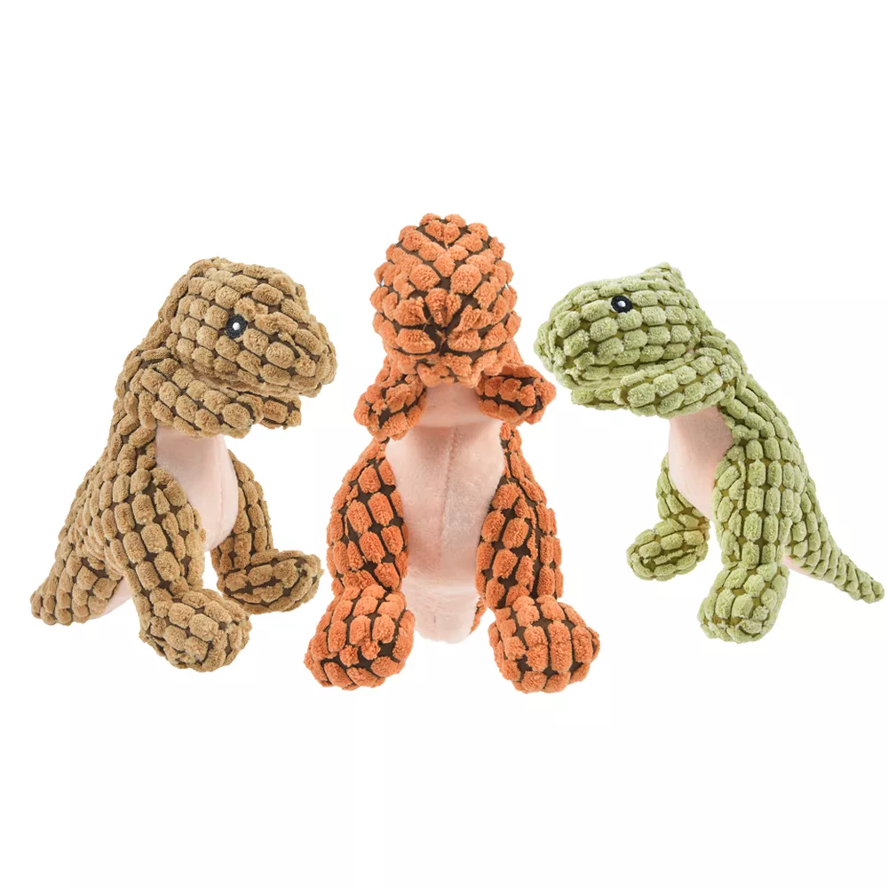Interactive Plush Dinosaur Chew Toy for Dogs - Image 5