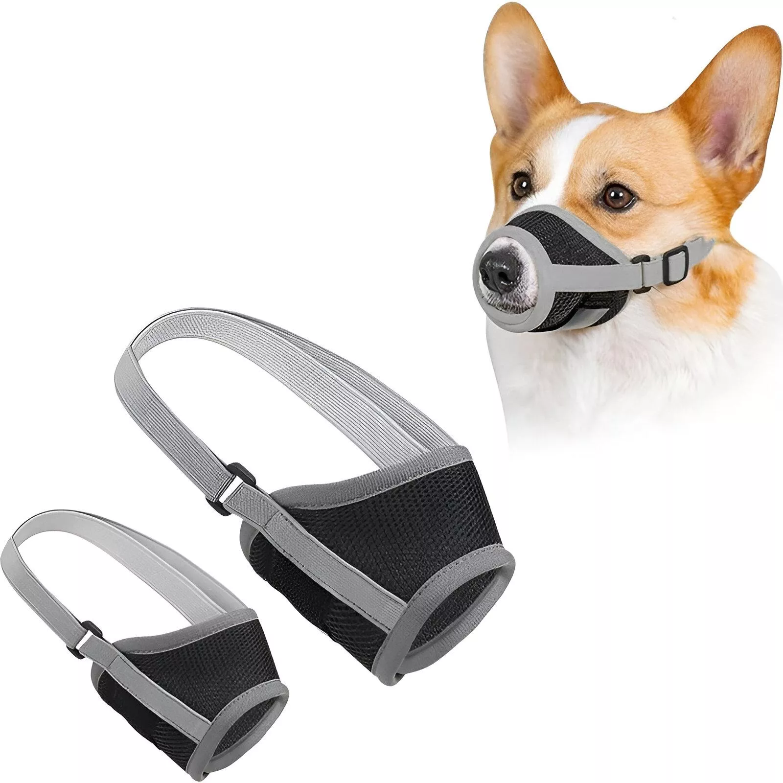 Breathable Mesh Dog Muzzle for Safe Training - Image 2