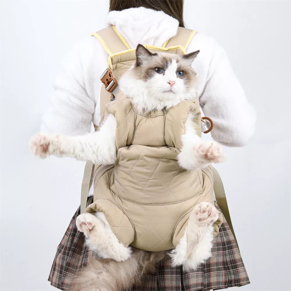 Winter Warm Travel Cat Carrier Backpack for Small Breeds - Image 3