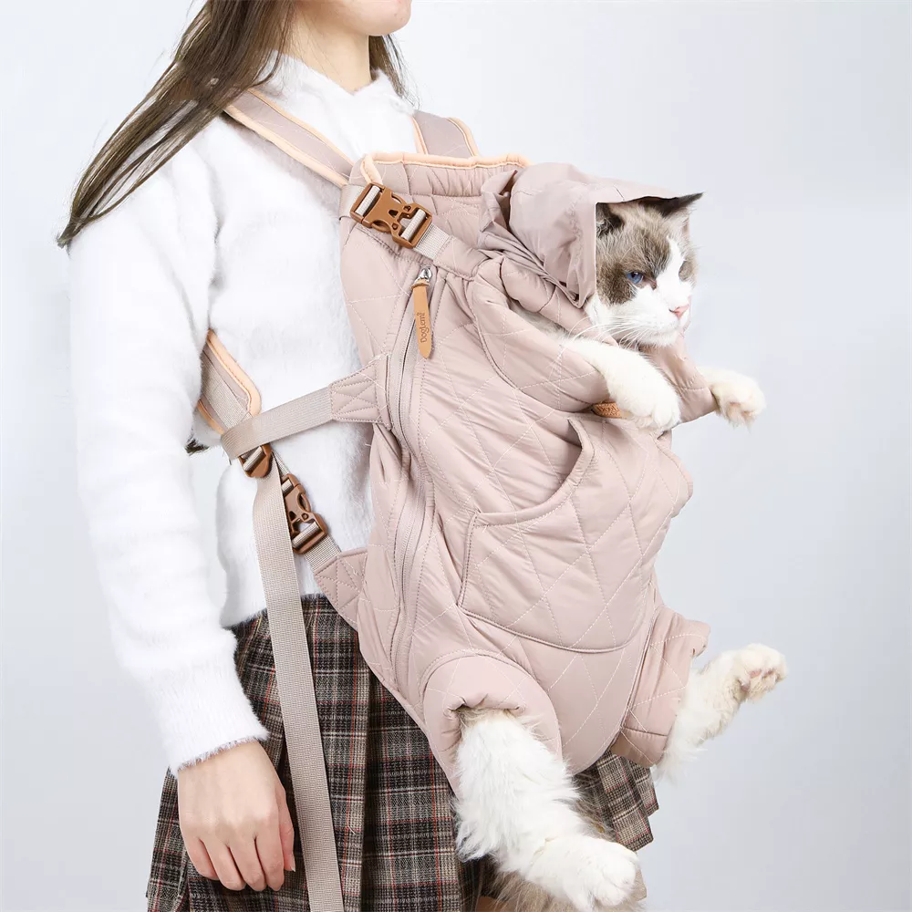 Winter Warm Travel Cat Carrier Backpack for Small Breeds - Image 4