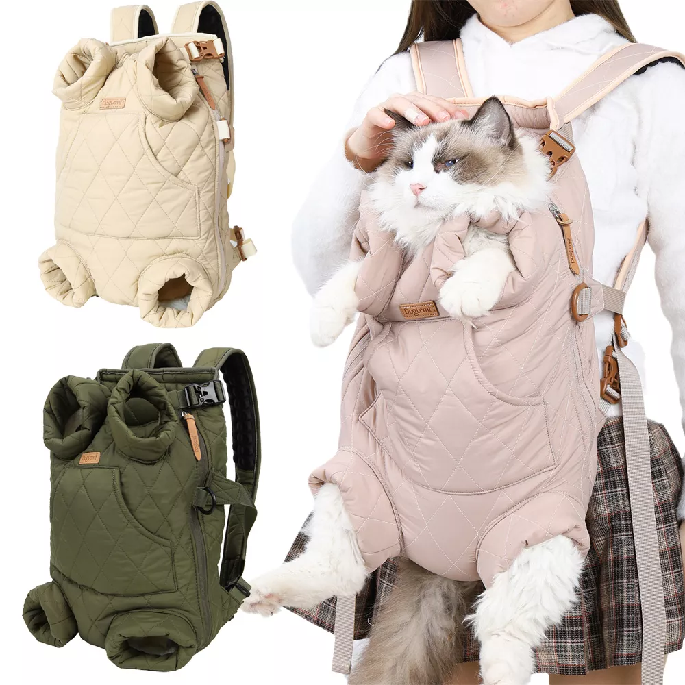 Winter Warm Travel Cat Carrier Backpack for Small Breeds - Image 2
