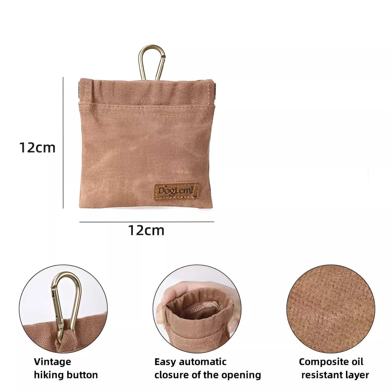 Durable Dog Treat Pouch for Training and Travel - Oil Resistant Snack Bag - Image 6