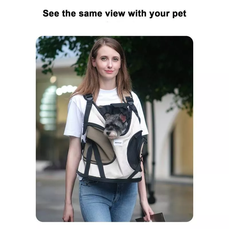 Breathable Pet Carrier Backpack with Crossbody Straps - Image 3