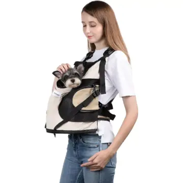 Breathable Pet Carrier Backpack with Crossbody Straps