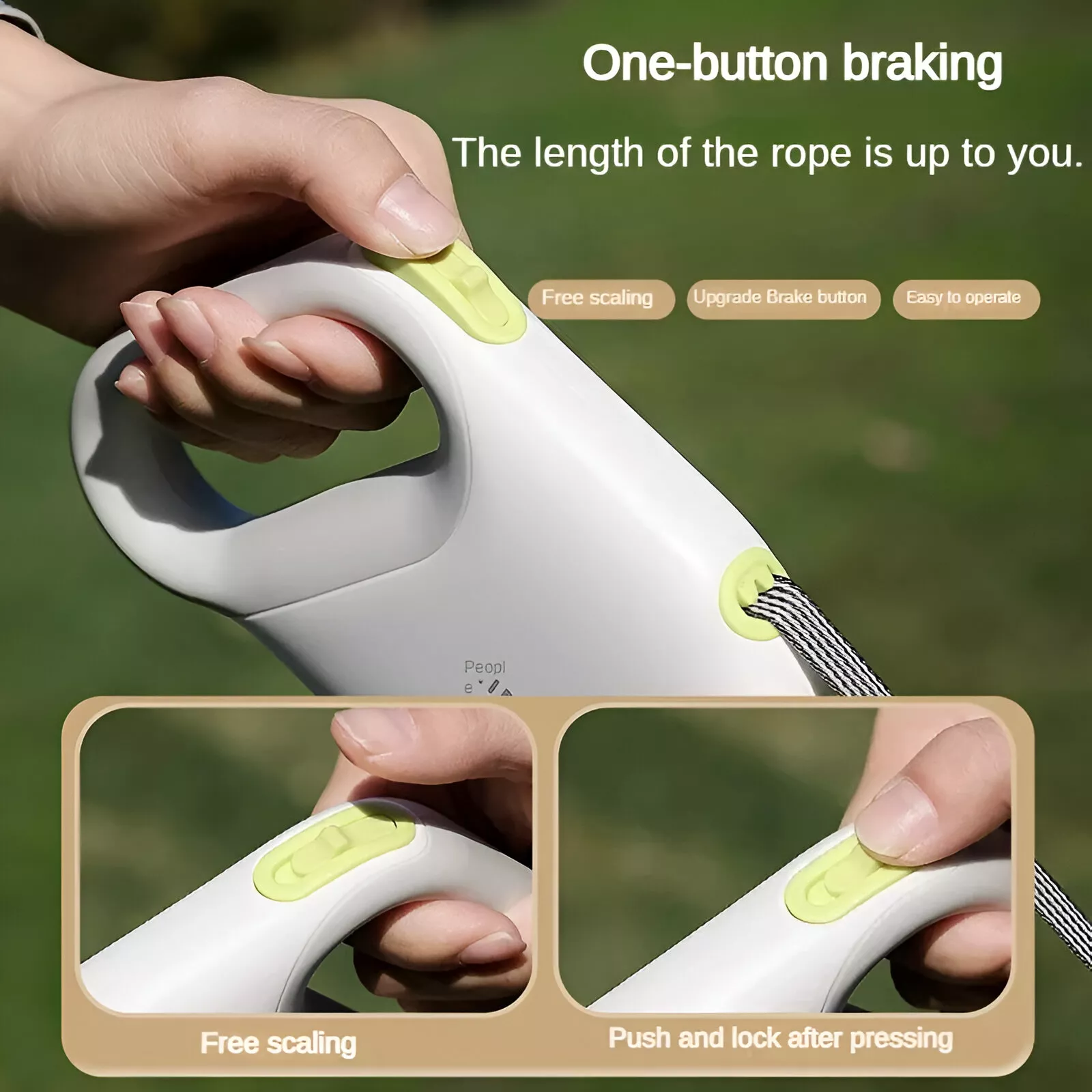 Retractable Dog Leash with Reflective Strip - Image 3