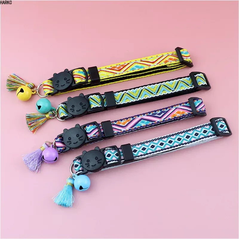 Adjustable Cat Collar with Tassels and Bells - Image 6