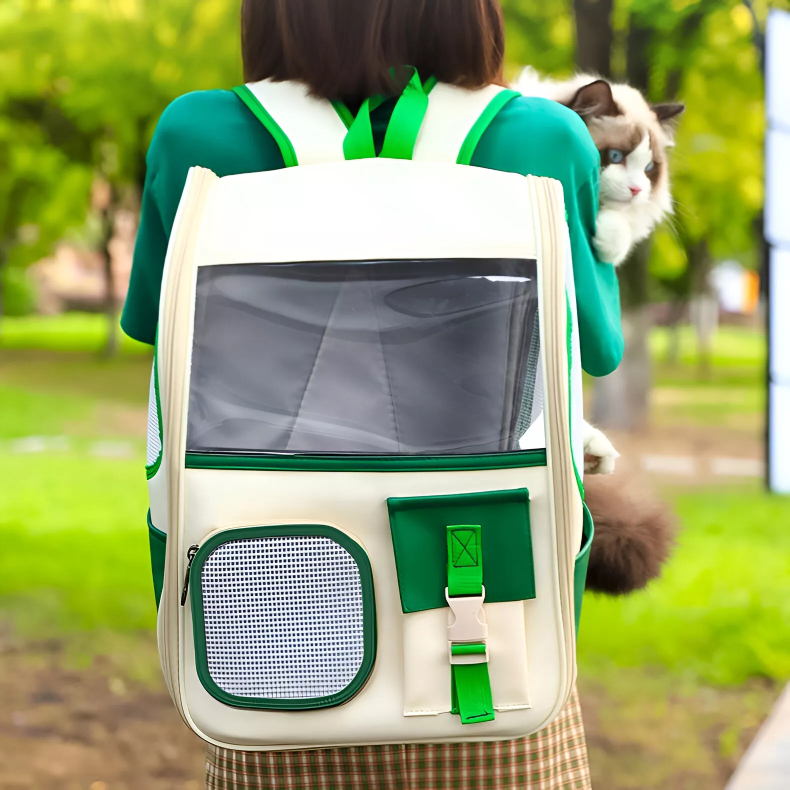 Portable Breathable Pet Backpack for Cats and Small Dogs - Image 3