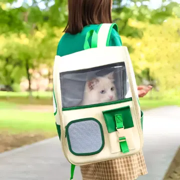 Portable Breathable Pet Backpack for Cats and Small Dogs