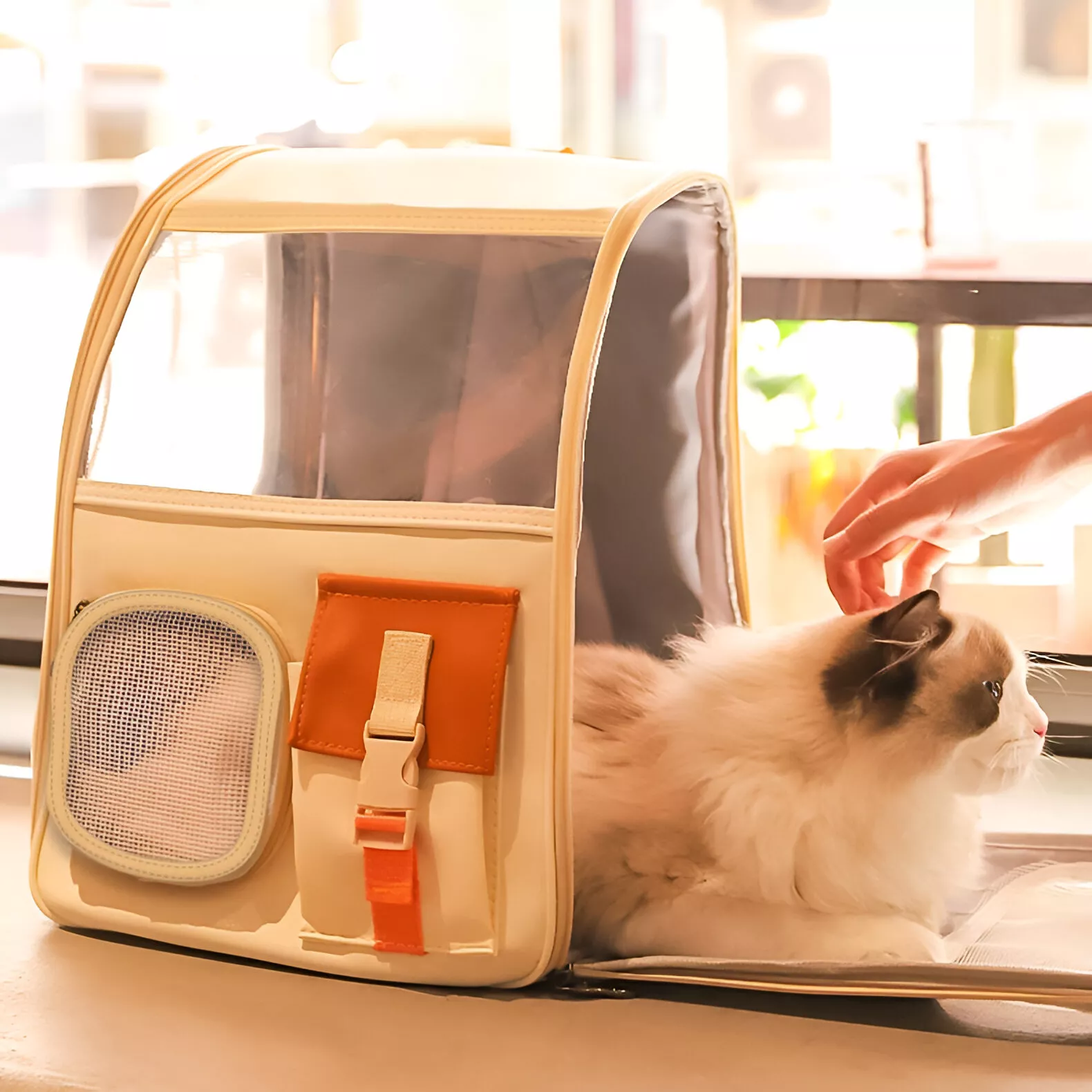 Portable Breathable Pet Backpack for Cats and Small Dogs - Image 4