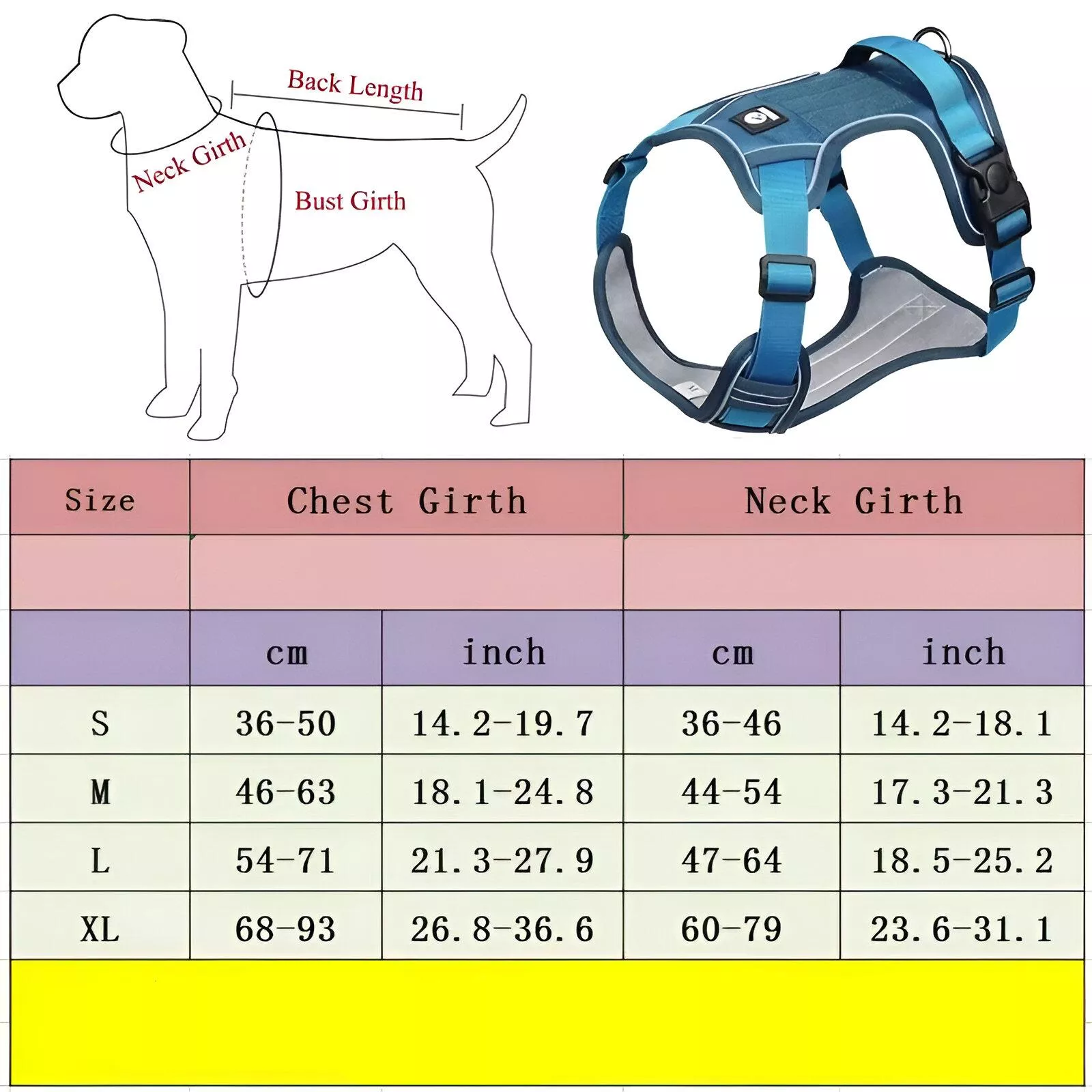 Adjustable Reflective Safety Dog Harness and Leash Set - Image 7
