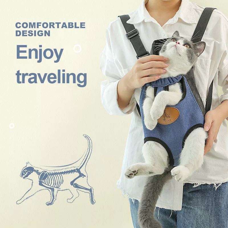 Fashionable Pet Carrier Backpack for Small Dogs and Cats - Image 3