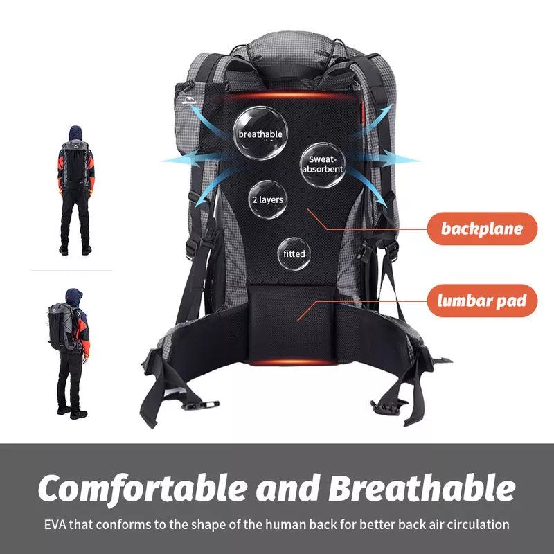 60+5L Large Capacity Hiking & Camping Backpack - Image 4