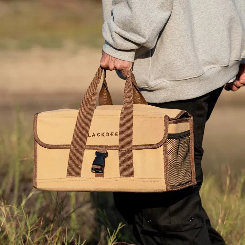 Outdoor Canvas Multi-Pocket Camping & Picnic Storage Bag