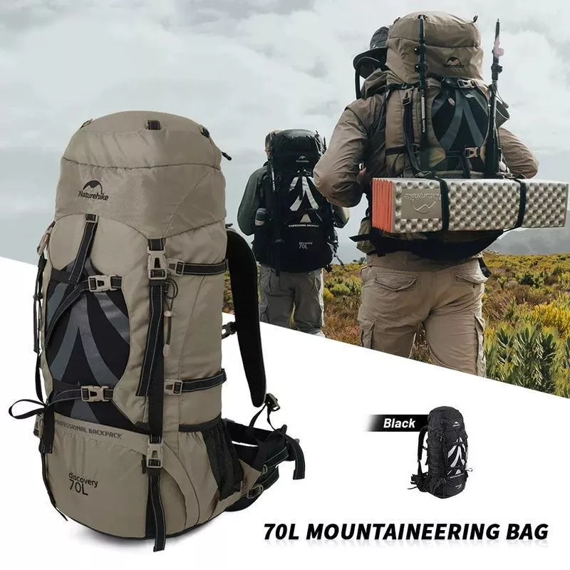 70L Waterproof Outdoor Hiking & Mountaineering Backpack - Image 2