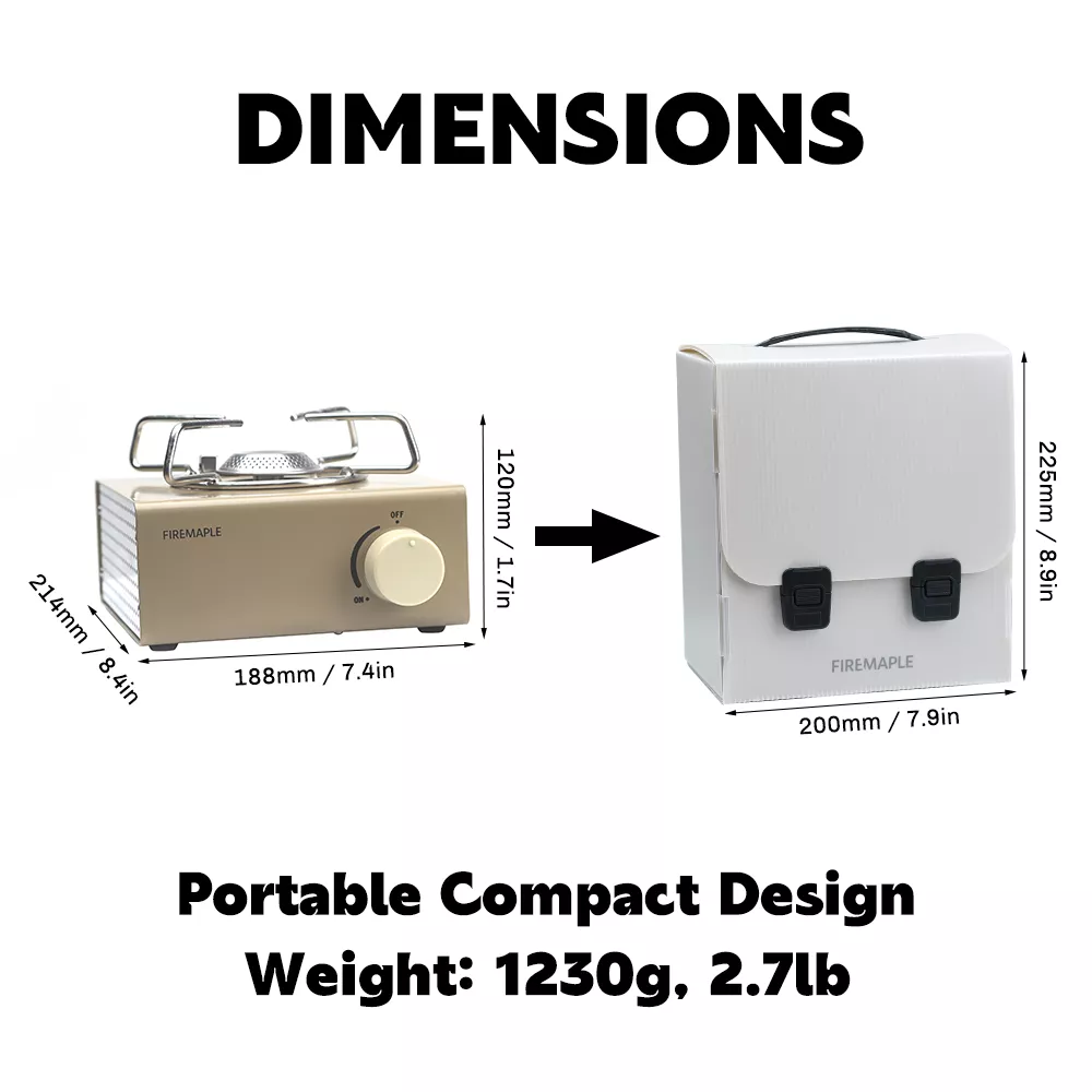Portable Mini Butane Camping Stove with Piezo Ignition & Carry Case - Image 7