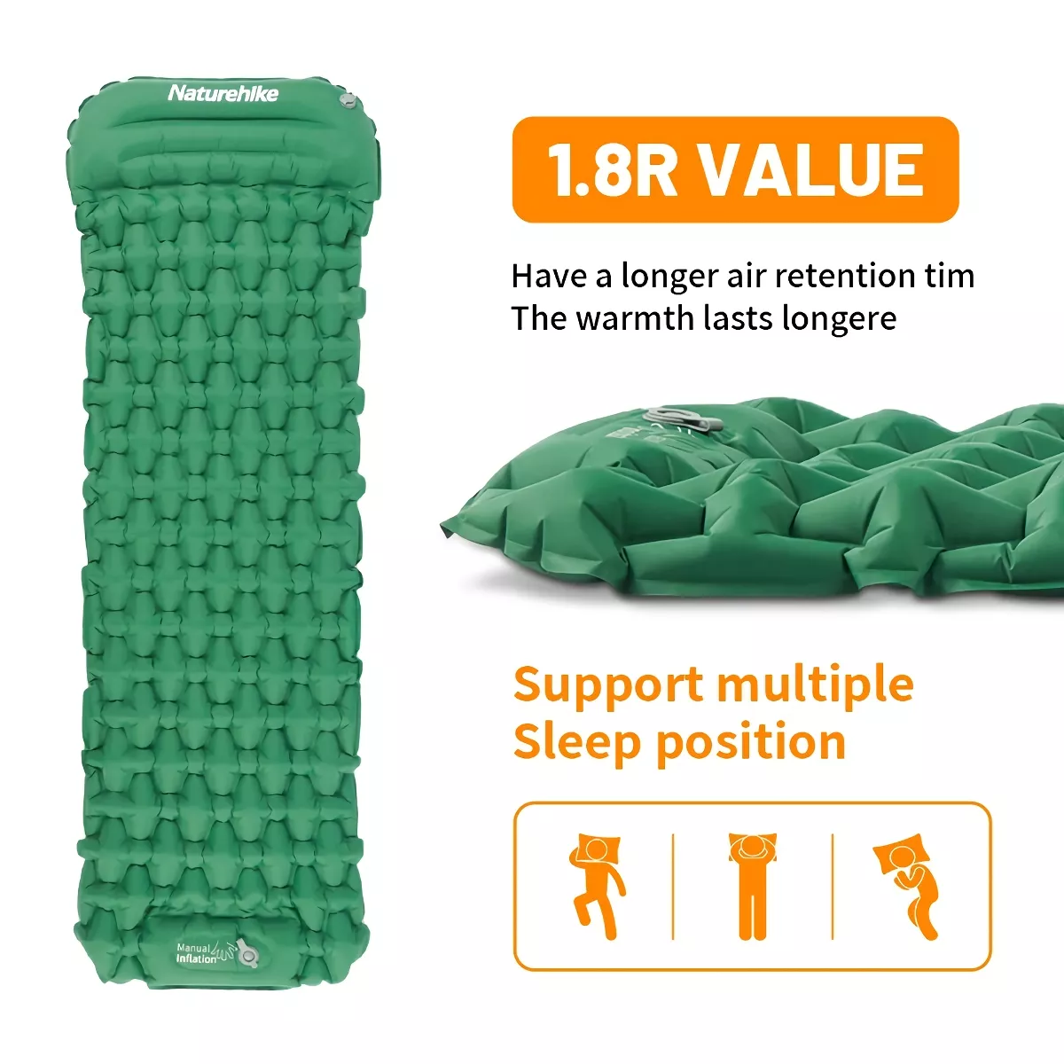 Ultralight Inflatable Camping Mattress - Compact Outdoor Air Mattress & Sleeping Pad - Image 6