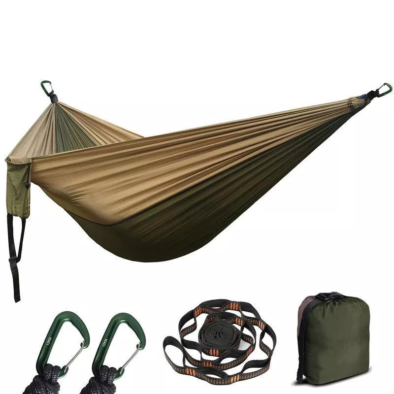 Double Camping Hammock – Portable Parachute Nylon Swing for 2, 550lb Capacity - Image 7