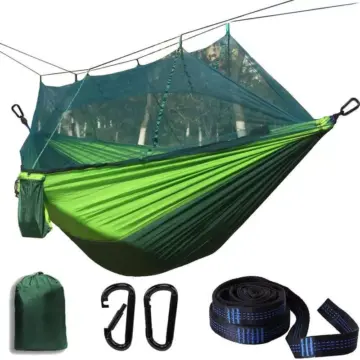 Camping Hammock with Mosquito Net – Portable Outdoor Sleeping Hammock