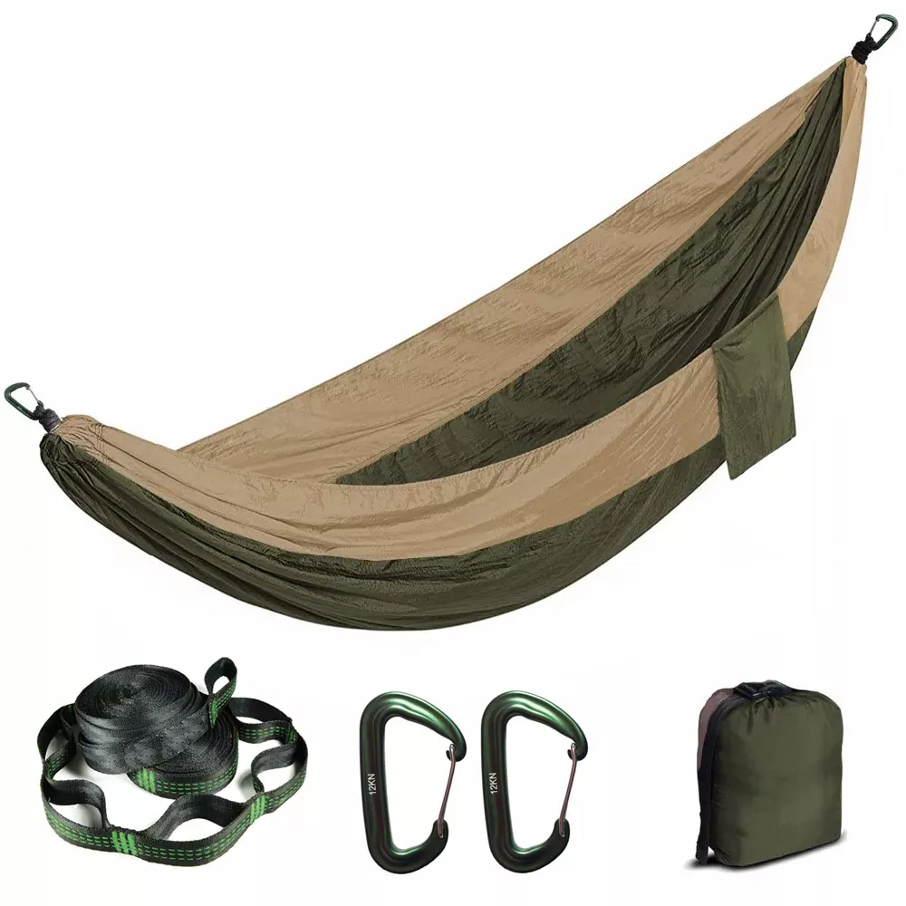 Portable Parachute Nylon Hammock for Camping, Garden, and Outdoor Leisure - Image 7