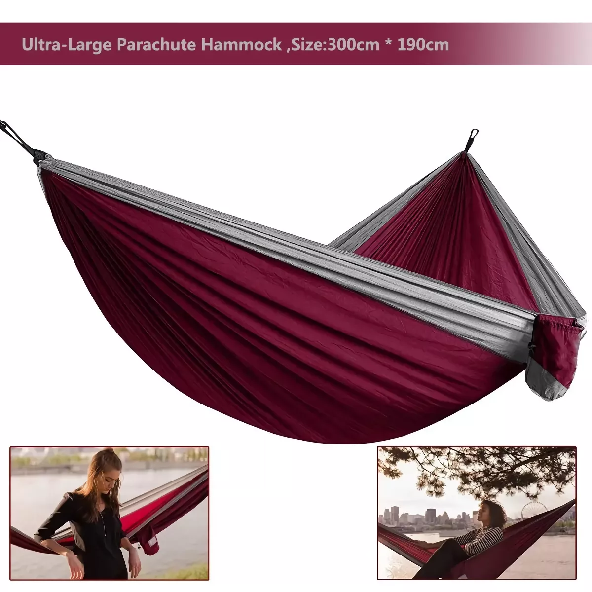 Ultra-Large Lightweight Parachute Hammock for Camping, Garden & Outdoor Travel - Image 6